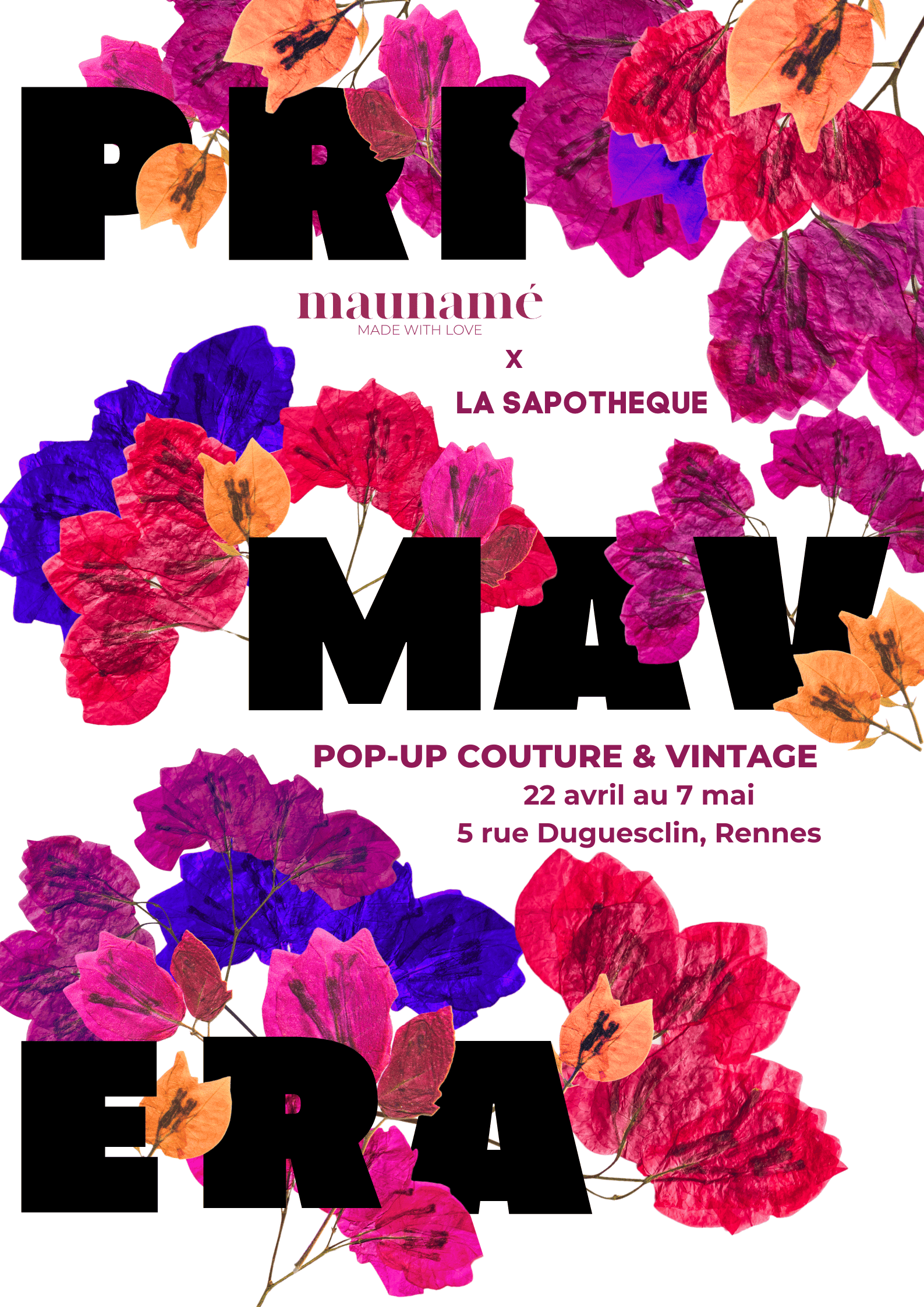 Affiche boutique éphémère : Primavera